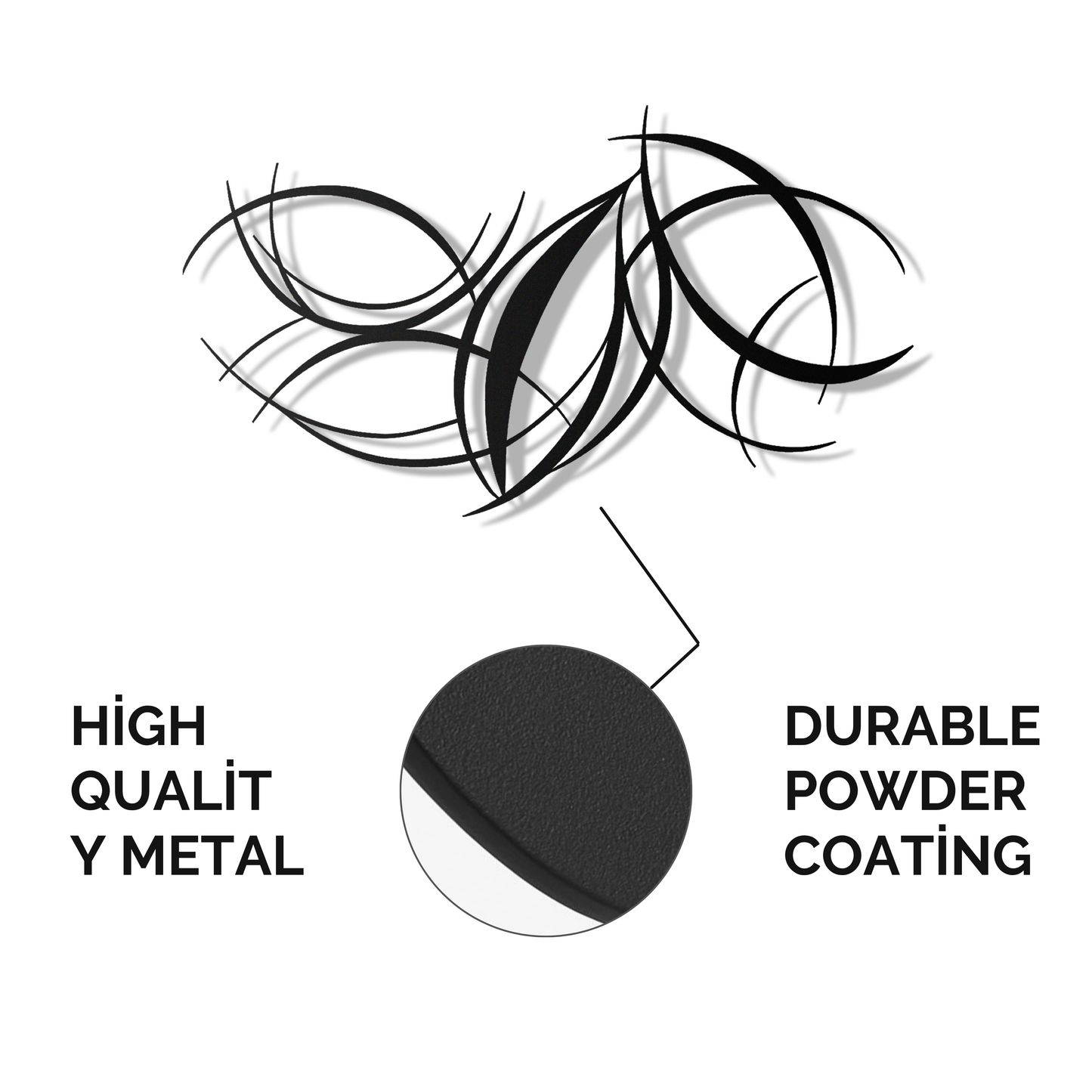 Curved Lines Metal Wall Art