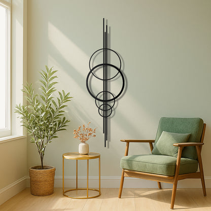 Circular Geometric Metal Wall Art
