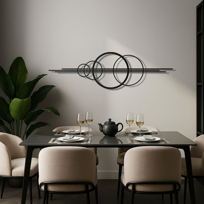 Circular Geometric Metal Wall Art