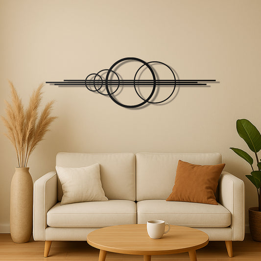 Circular Geometric Metal Wall Art