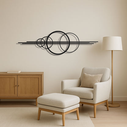 Circular Geometric Metal Wall Art