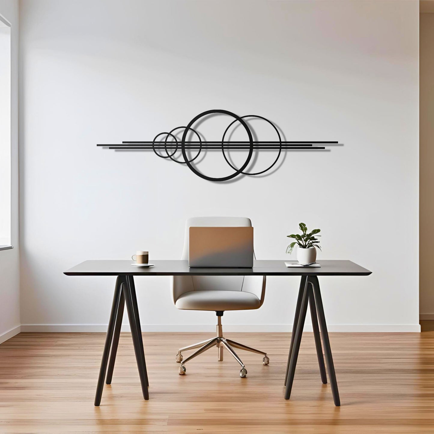 Circular Geometric Metal Wall Art