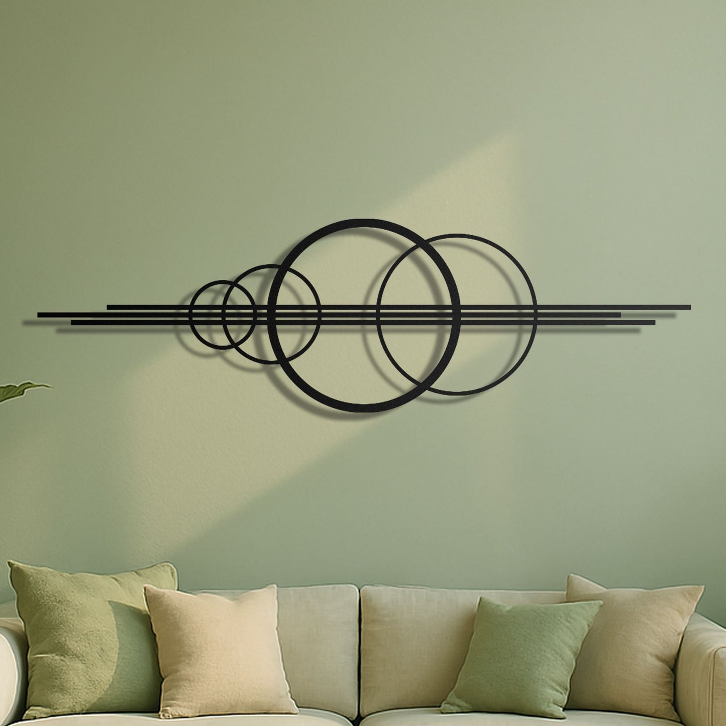 Circular Geometric Metal Wall Art