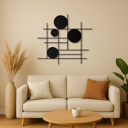 Modern Luxury Geometric Metal Wall Art