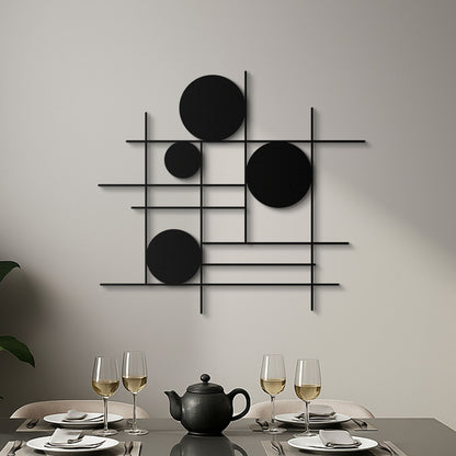 Modern Luxury Geometric Metal Wall Art