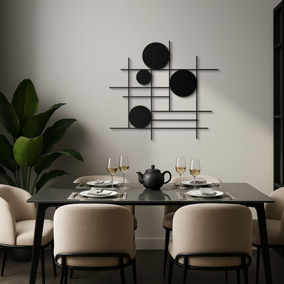 Modern Luxury Geometric Metal Wall Art