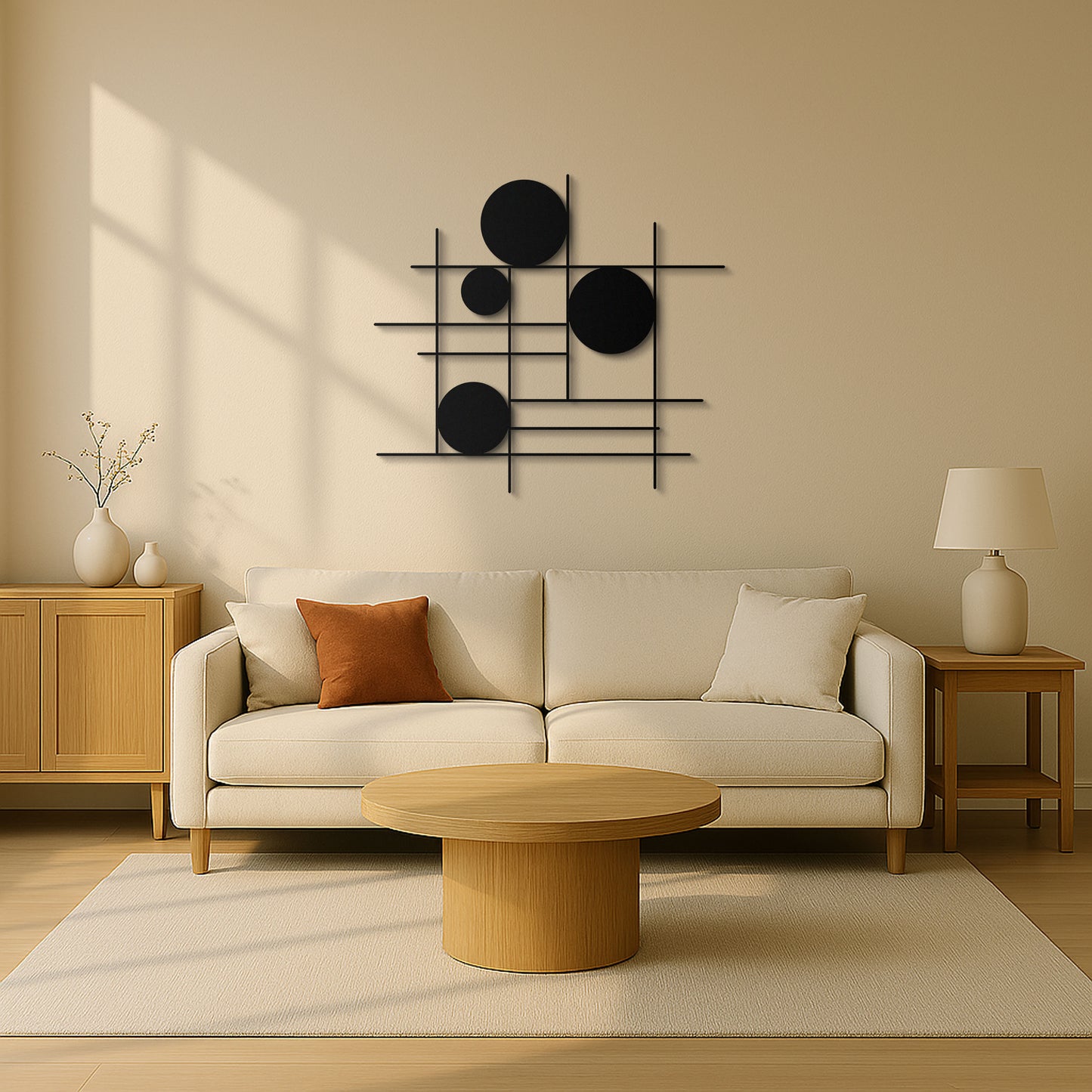 Modern Luxury Geometric Metal Wall Art