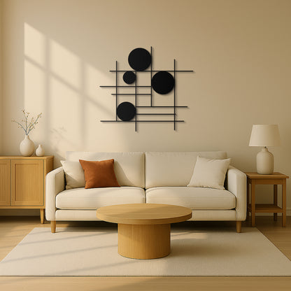 Modern Luxury Geometric Metal Wall Art
