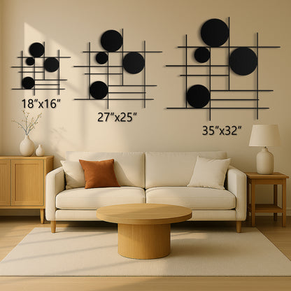 Modern Luxury Geometric Metal Wall Art